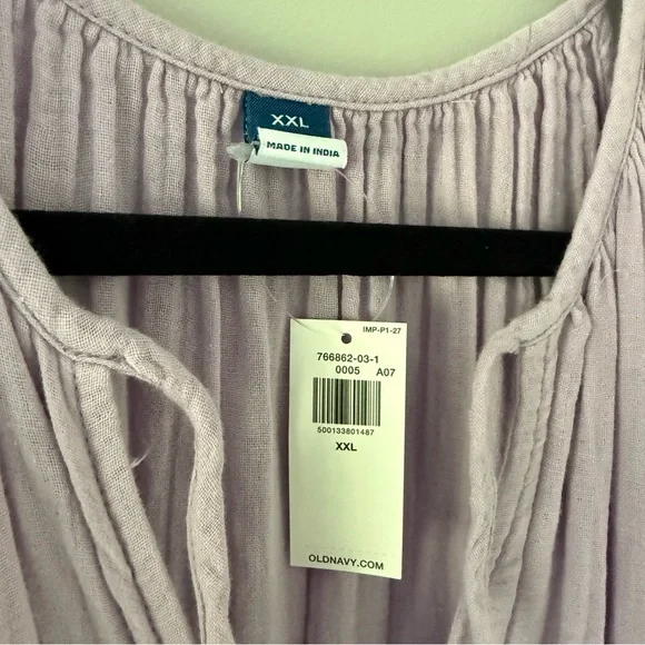 NWT Old Navy Light Purple Pleated Gauze Maxi Dress - Picture 4 of 12